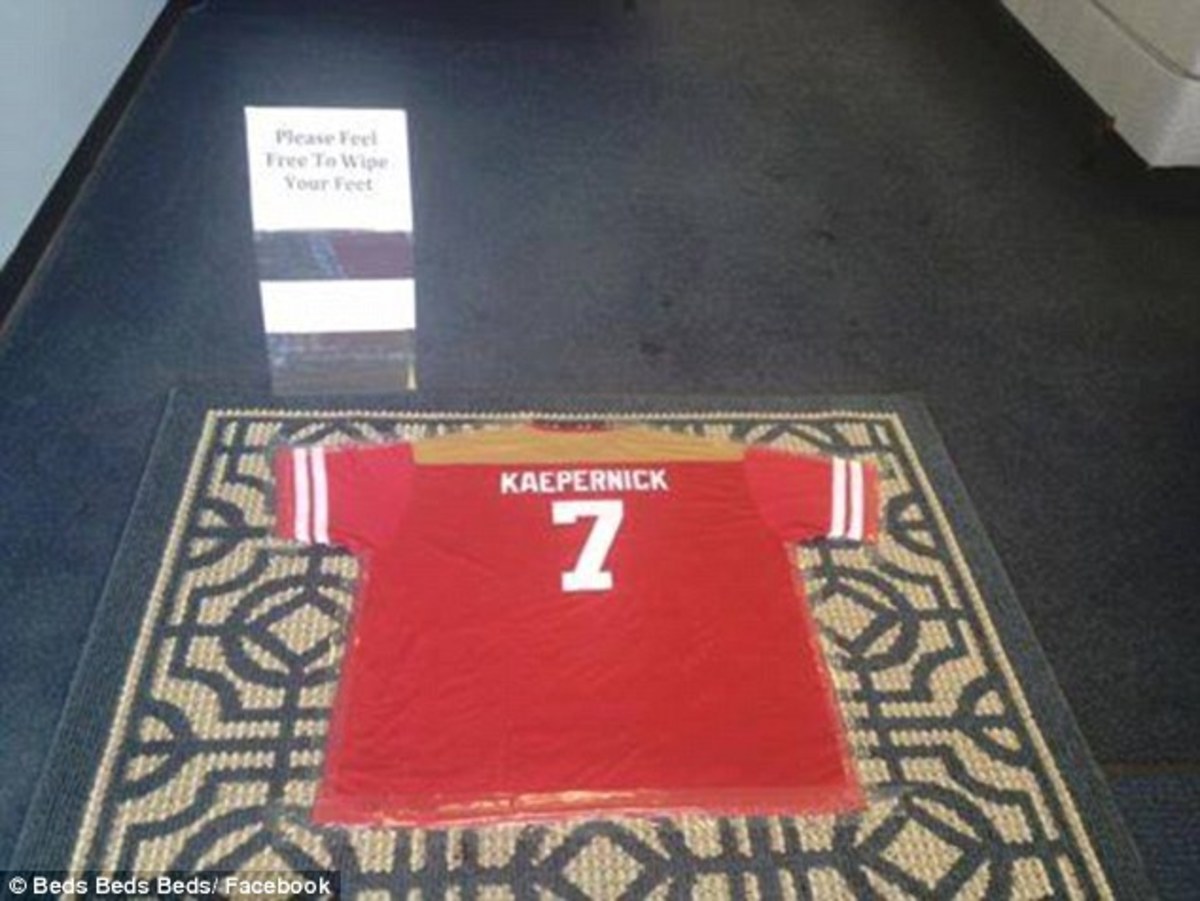 kaepernick jersey doormat