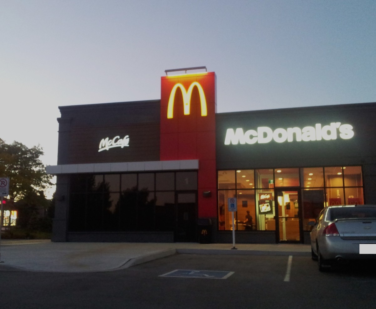 The exterior of a McDonald's restaurant, Photo Credit: Wikimedia