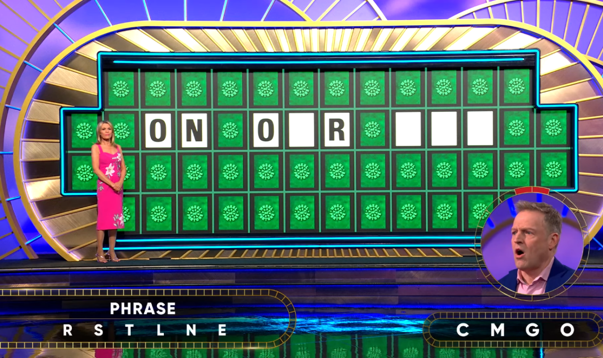 Show hostess Vanna White in a 'Wheel of Fortune' episode, Photo Credit: Wheel of Fortune/Youtube