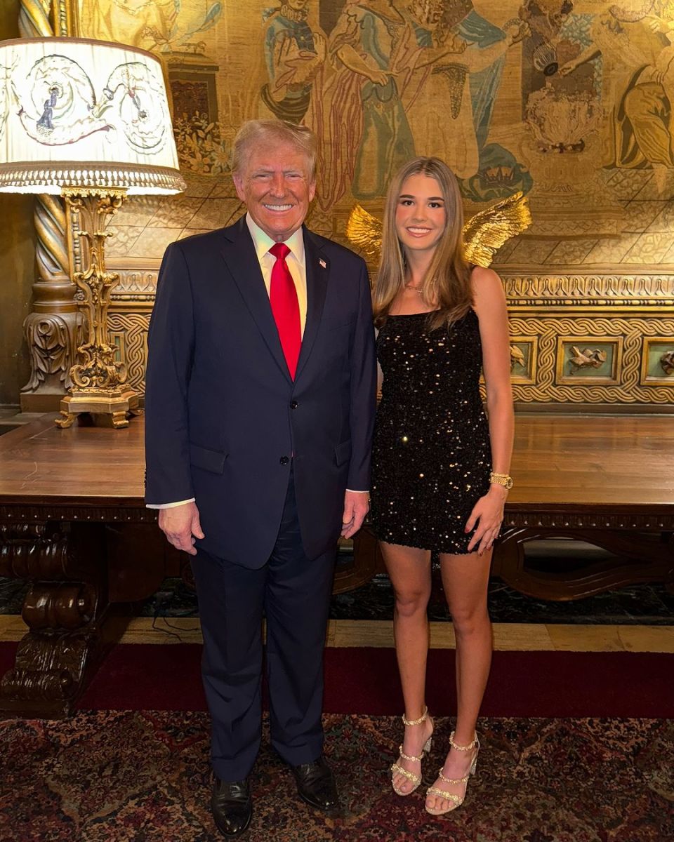 Donald Trump standing with granddaughter Kai Trump, Photo Credit: kaitrumpgolfer/Instagram