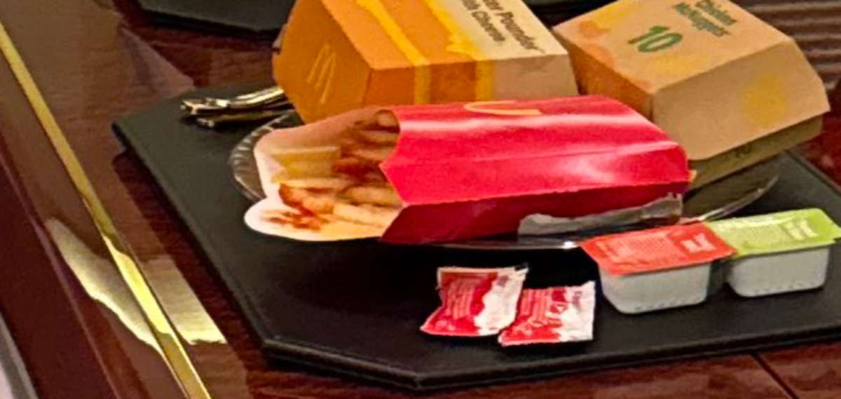 Tray full of Mcdonald's food, Photo Credit: Margo Martin/X