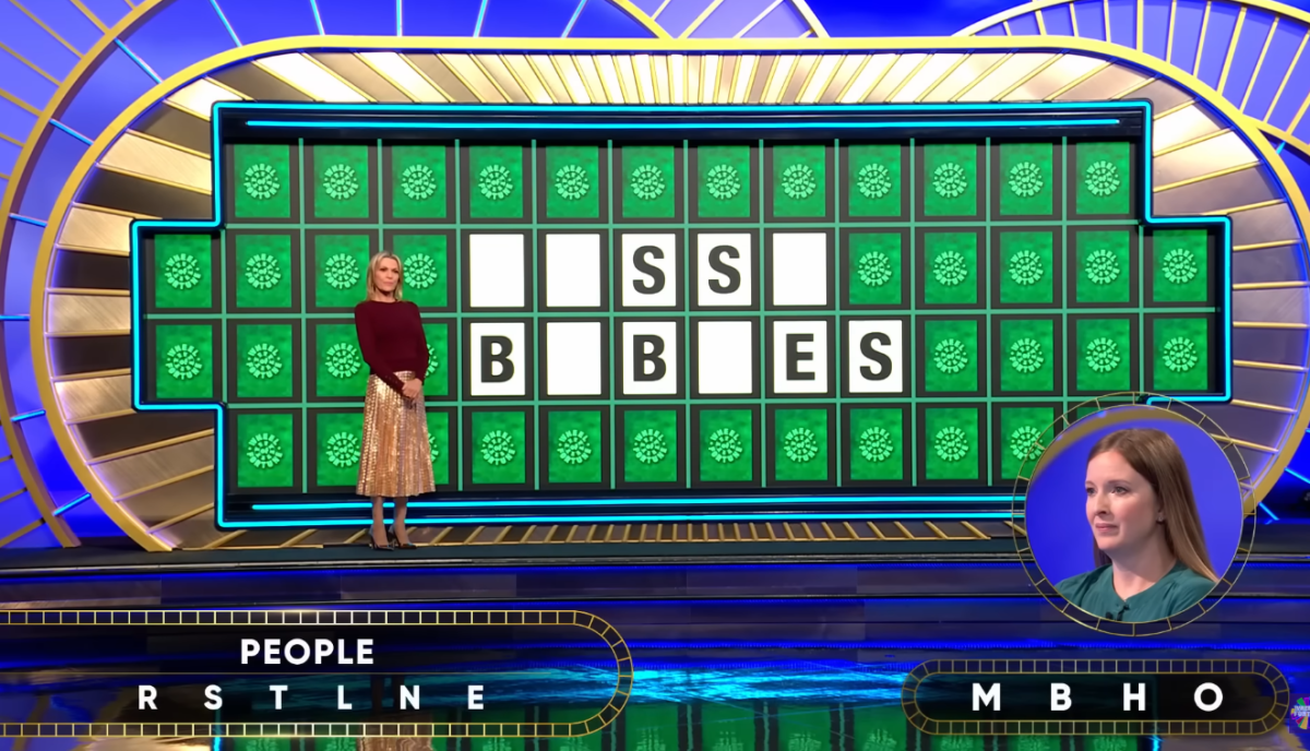 Show hostess Vanna White in a 'Wheel of Fortune' episode, Photo Credit: Wheel of Fortune/Youtube