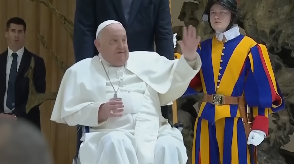 Pope Francis in a wheelchair, Photo Credit: Today