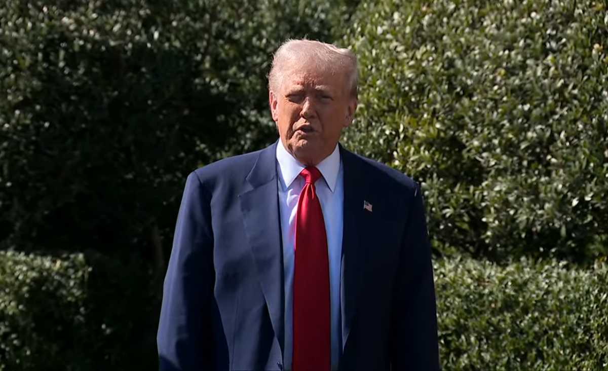 President Trump speaking outside of the White House, Photo Credit: Fox News/Youtube